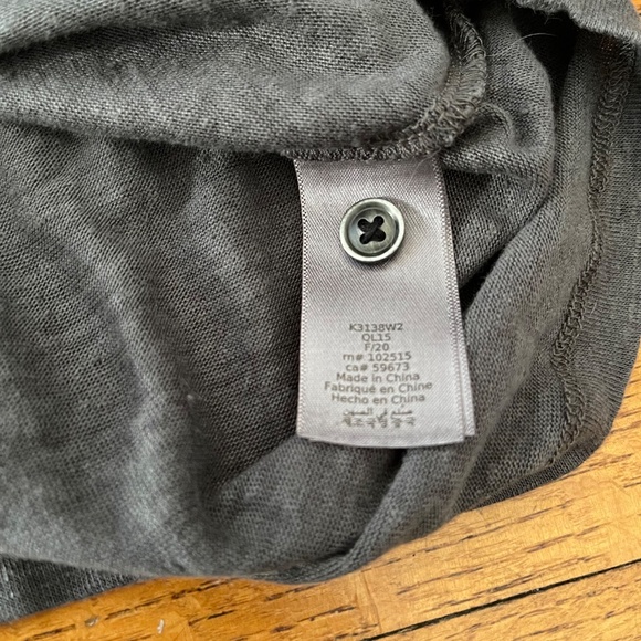 John Varvatos Men’s Bleeker Henley Short Sleeve 100% Linen Neutral Gray Size L - Picture 7 of 8